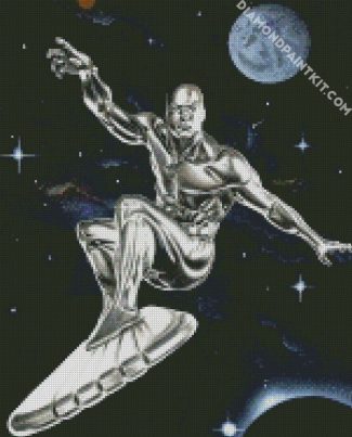 The Silver Surfer Art diamond painting