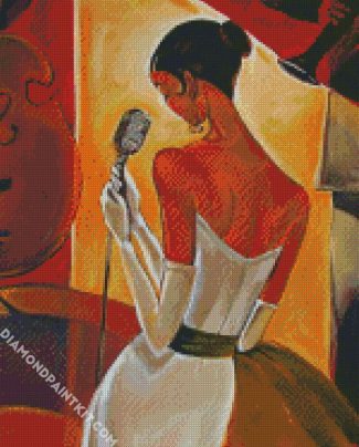 The Singer Girl diamond painting