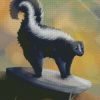 The Striped skunk Animal diamond painting