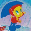 Tweety Bird And Umbrella diamond painting