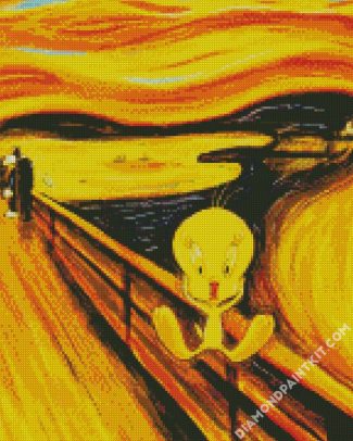 Tweety Bird The Scream diamond painting