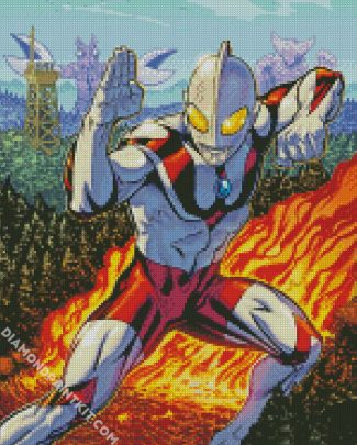 Ultraman Superhero diamond painting