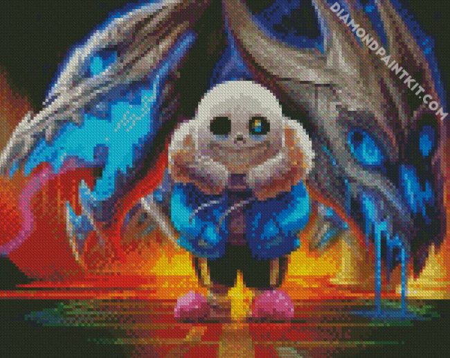 Undertale Game Sans diamond painting