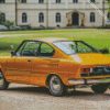 Yellow Vintage Skoda Car diamond painting