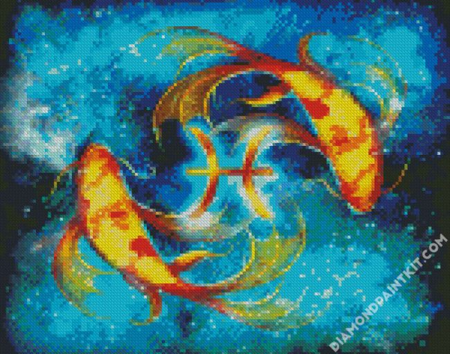 Zodiac Pisces diamond painting