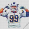 Aaron Donald NFL diamond painting