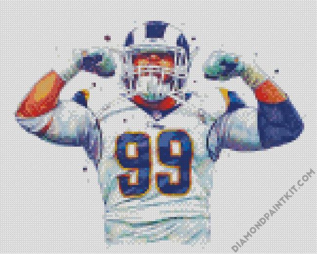 Aaron Donald NFL diamond painting