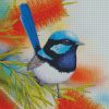 Blue Wren Bird diamond painting