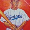 Jackie Robinson Dodgers diamond painting