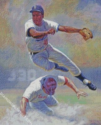 Jackie Robinson Playing Match diamond painting