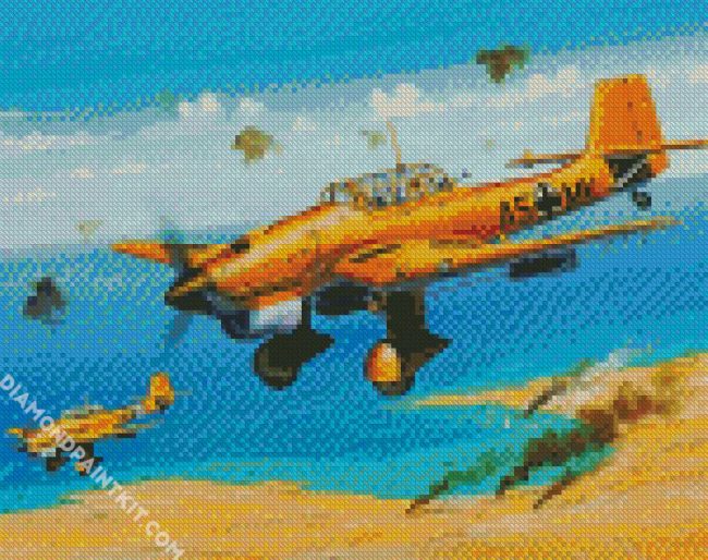 Junkers Ju 87B Stuka diamond painting