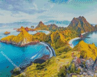 Komodo Island diamond painting