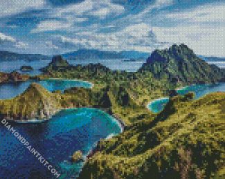 Komodo Island Indonesia diamond painting