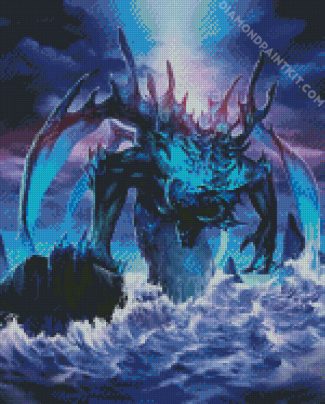 Leviathan Sea Serpent diamond painting