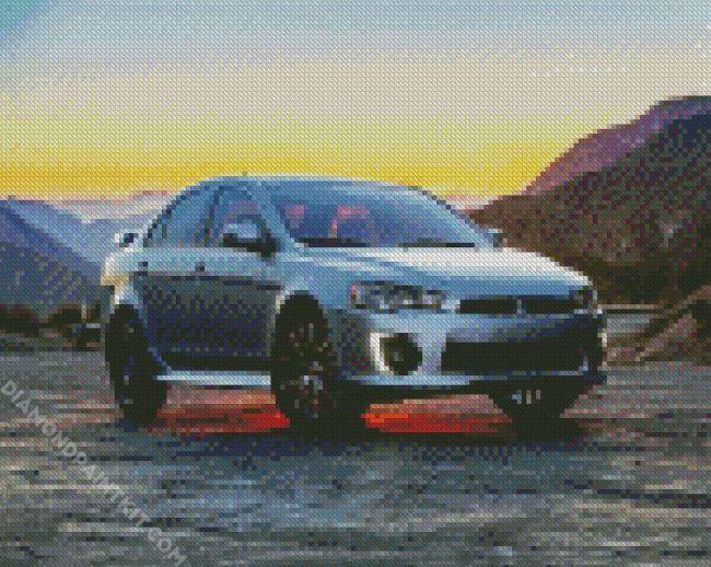 Mitsubishi Lancer Car diamond painting