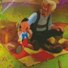 Pinocchio And Geppeto diamond painting