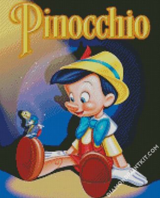 Pinocchio And Jiminiy Cricket diamond painting