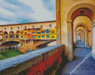 Ponte Vecchio Italy Florence diamond painting