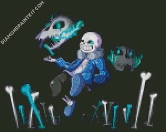 Sans Undertale Video Game diamond painting