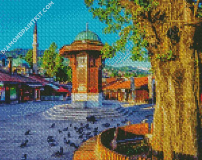 Srajevo City diamond painting