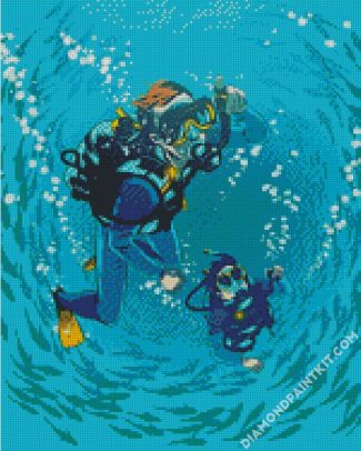 Scuba Diving diamond painting