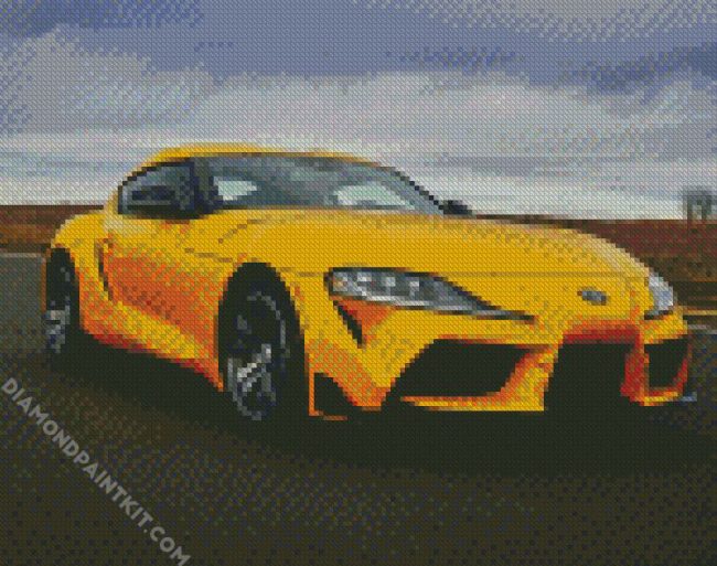 Toyota Supra Car diamond painting