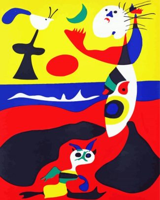 Abstract Art Joan Miro diamond painting