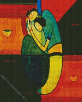 Abstract Motherhood diamond painting