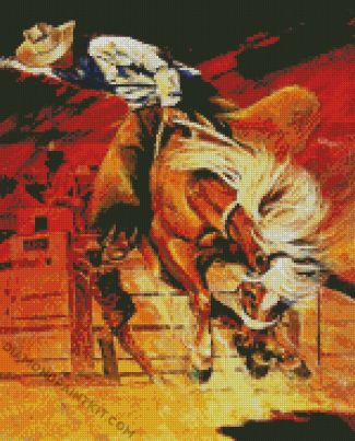 Abstract Rodeo Player diamond painting