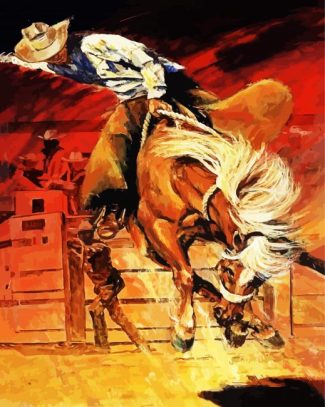 Abstract Rodeo Player diamond painting