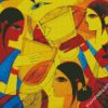 Abstract Tribal Women diamond painting