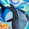 Abstract Whale Shark diamond painting