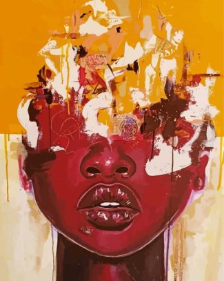 Abstract African Woman diamond painting