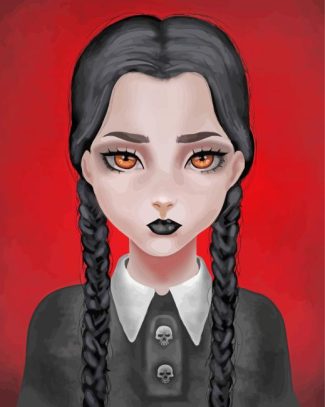 Addams Family Wednesday diamond painting