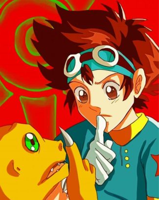 Agumon And Tai Kamiya diamond painting