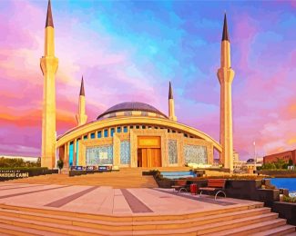 Ahmet Hamdi Akseki Mosque Ankara diamond painting