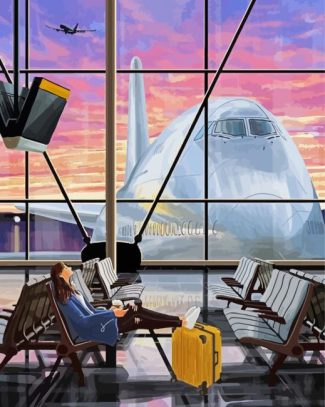 Airport diamond painting