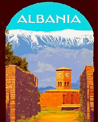 Albania Poster diamond painting