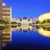 Albany NY Buildings Reflection diamond painting