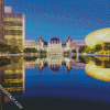 Albany NY Buildings Reflection diamond painting