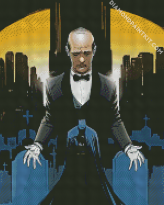 Alfred Pennyworth And Batman diamond painting