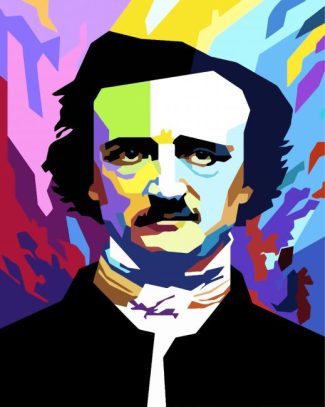 Allan Poe Pop Art diamond painting