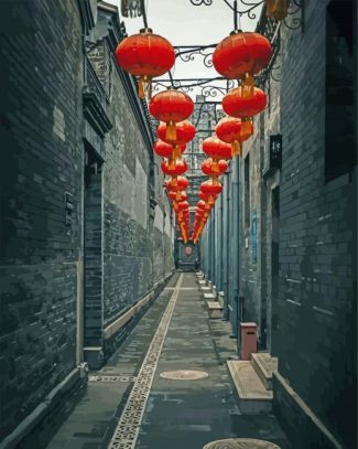 Alley In China diamond painting