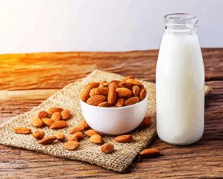 Almonds Milk diamond painting