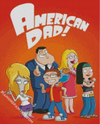 American dad Animated Movie diamond painting