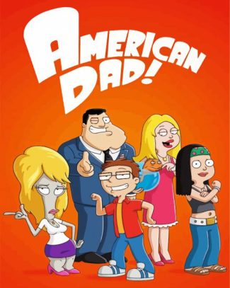 American dad Animated Movie Diamond painting