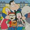 American dad characters diamond painting