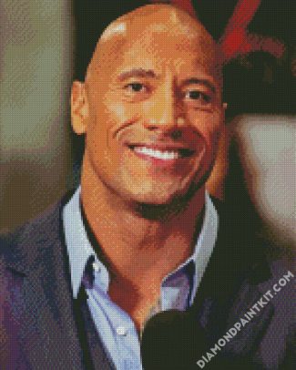 American dwayne johnson diamond painting