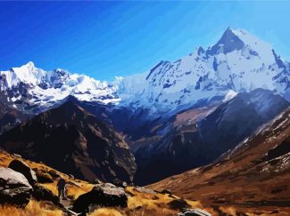 Annapurna Mountains diamond painting