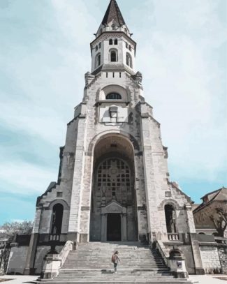 Annecy Cathedral diamond painting